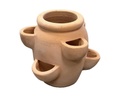 MEKONG STRAWBERRY PLANTER, WASH CLAY, 15.5"X14.0"