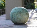 DECORATIVE SPHERE,  CORAL GEM GREEN, SIZE A, 16"D