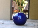 DECORATIVE SPHERE, FALLING BLUE, 19.5
