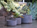 REDONDO LOW  PLANTER, CORAL BRONZE, SET OF 3-15.5"X10.0", 13.0" X 9.0", 10.0"X8.0"