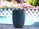 TALL MILANO CONE PLANTERS, COTTAGE BLUE, SET OF 4- 21.5"X27.0", 17"X23", 13"X18", 11"X14