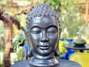 MEDIUM BUDDHA HEAD, MATTE BLACK, SIZE B, 14"X 20"