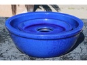 FOUNTAIN BASE WITH COVER, FALLING BLUE 24.5"x8.5"