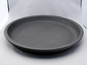 ROUND SAUCER, MATTE BLACK, OD 19", ID 16"