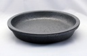 ROUND SAUCER, MATTE BLACK, OD 11.5", ID 9"