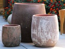 DAKHLA PLANTER, WASHED MOCHA,  SET OF 2- 26.0"X28.0", 18.5"X20.5",13.0"X14.0"