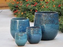 TRIO DE KANTO, CARIBBEAN SEA, SET OF 4- 18.5"x19.5", 14.0"x15.0", 10.5"x11.5", 8.0"x8.5"